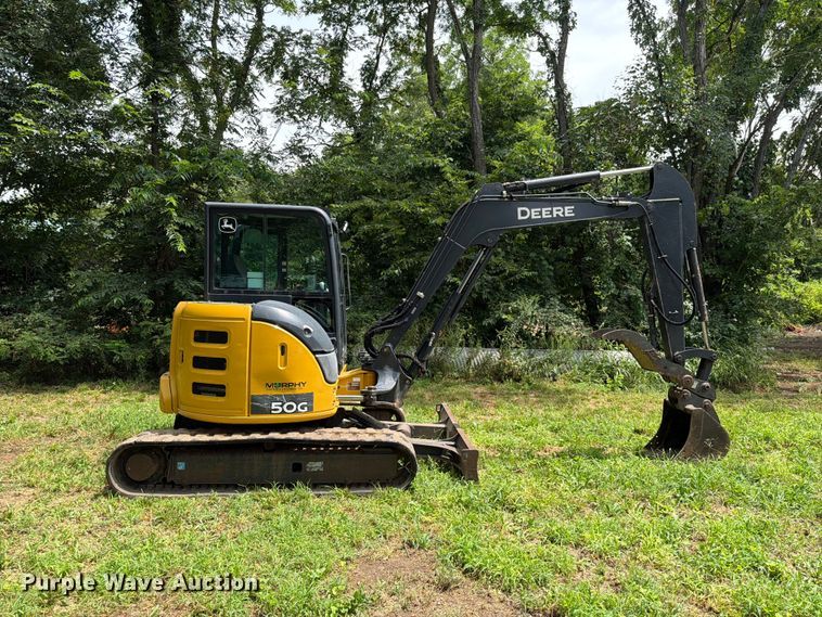 image for item EO8717 2018 John Deere 50G mini excavator