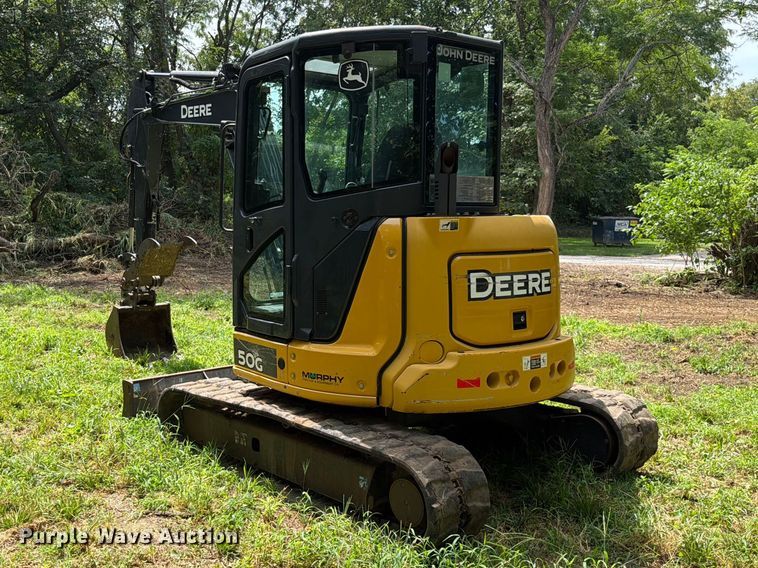 image for item EO8717 2018 John Deere 50G mini excavator