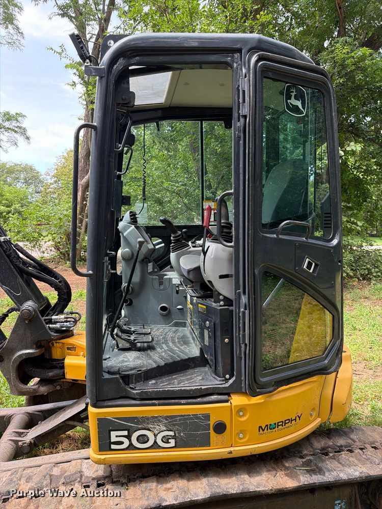 image for item EO8717 2018 John Deere 50G mini excavator