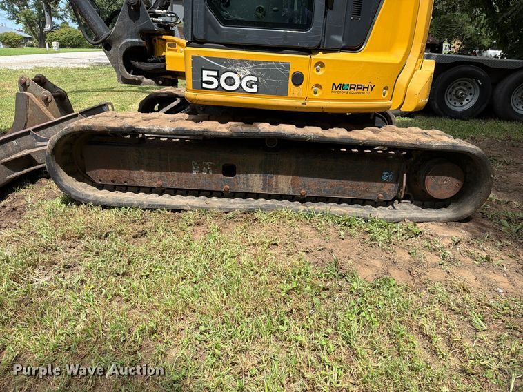 image for item EO8717 2018 John Deere 50G mini excavator