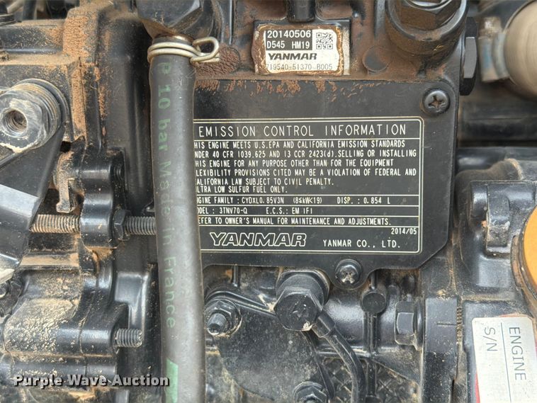 image for item ER1932 2014 IHI 17VX mini excavator