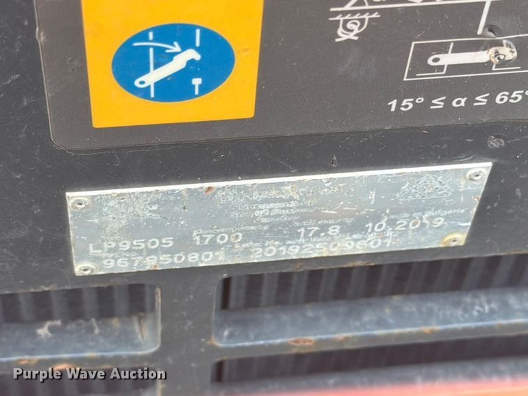 image for item ER1935 2019 Husqvarna LP9505 trench compactor