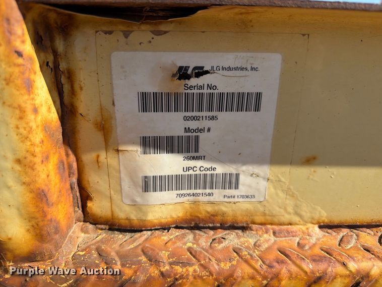 image for item ER1969 2012 JLG 260MRT scissor lift