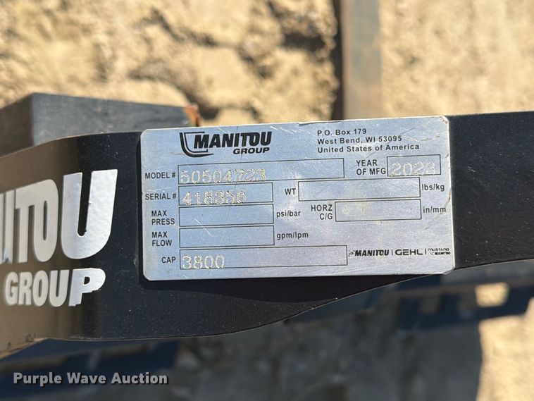 image for item ER1972 Manitou 50504723 skid steer forks