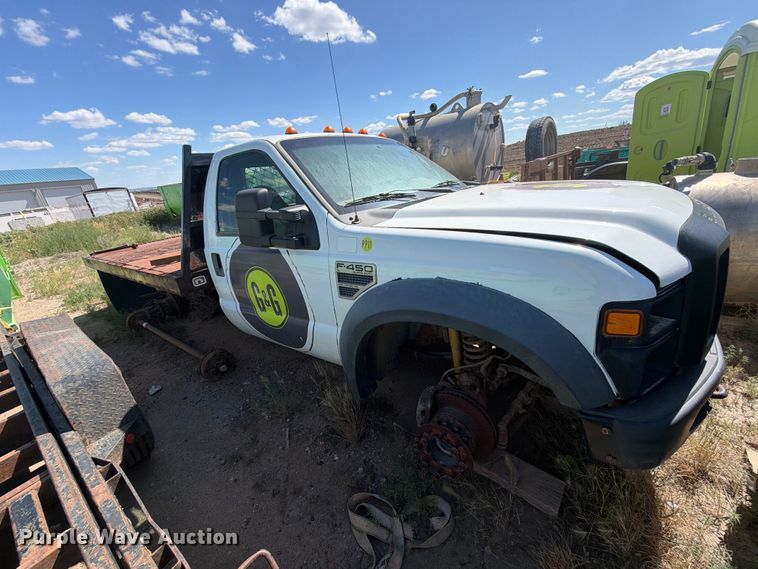 image for item ER1982 2008 Ford F450 Super Duty flatbed truck