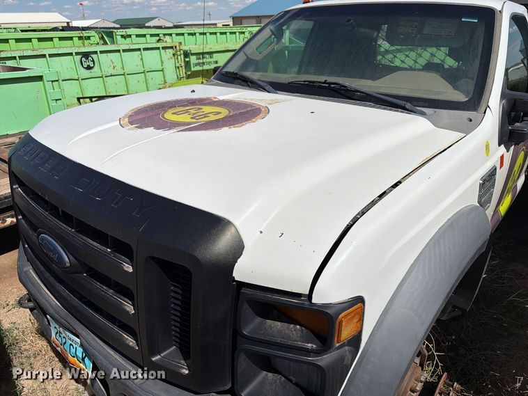 image for item ER1982 2008 Ford F450 Super Duty flatbed truck