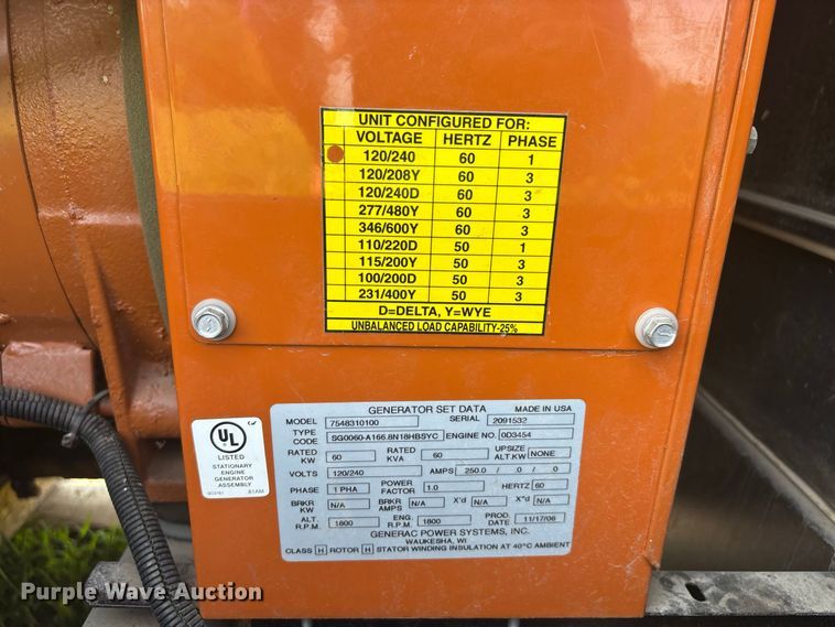 image for item ER3214 Generac 7548310100 generator