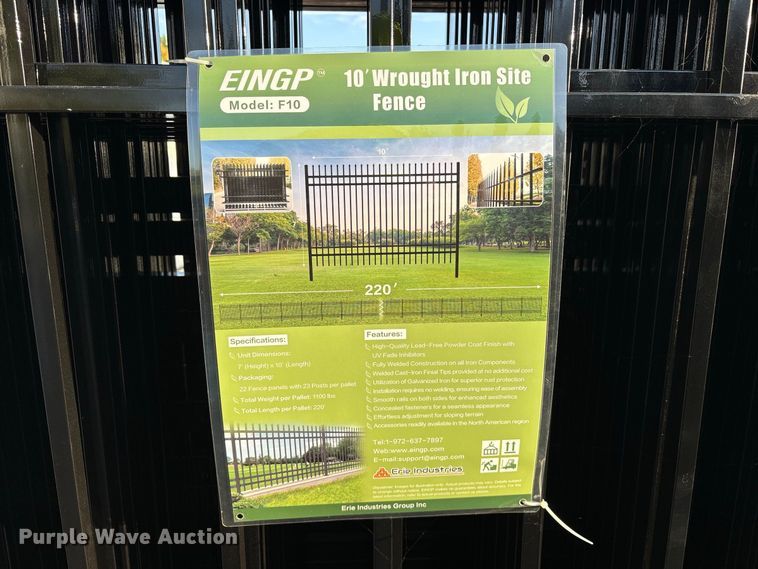 image for item ES8050 (22) 2024 EINGP F10 fence panels