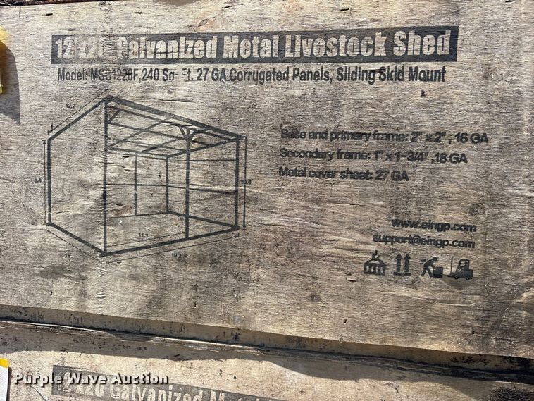 image for item ET0469 (4) 2024 Valley Pioneer MSC1220F livestock sheds