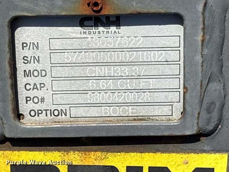 image for item ET0588 CNH Industrial CNH33.37 excavator attachments