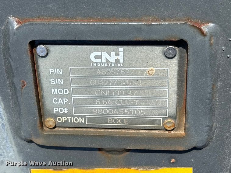 image for item ET0596 CNH Industrial CNH33.37 excavator attachments
