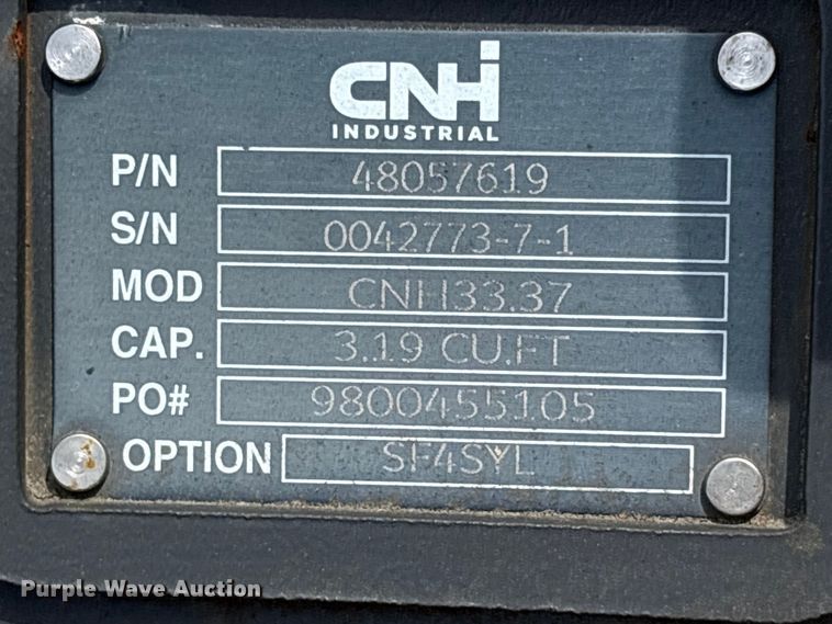 image for item ET0601 CNH Industrial CNH33.37 excavator attachments