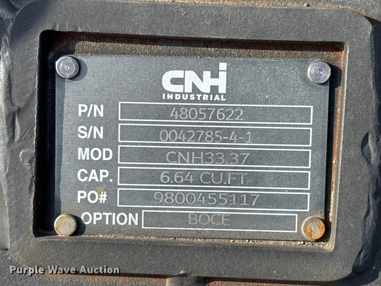 image for item ET0609 CNH Industrial CNH33.37 excavator attachments