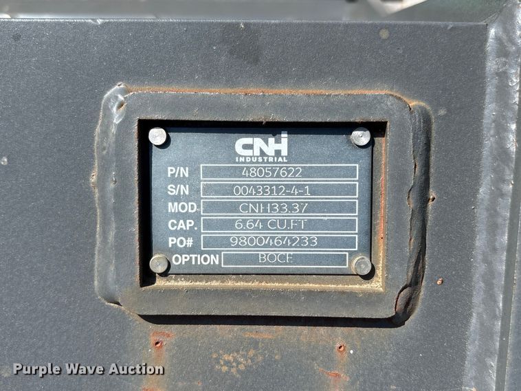 image for item ET0624 CNH Industrial CNH33.37 excavator attachments