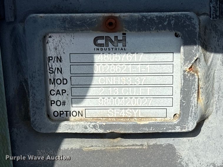 image for item ET0629 CNH Industrial CNH33.37 excavator attachments