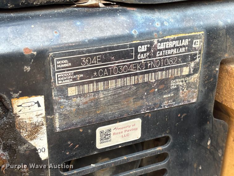 image for item ET8664 2013 Caterpillar 304E mini excavator