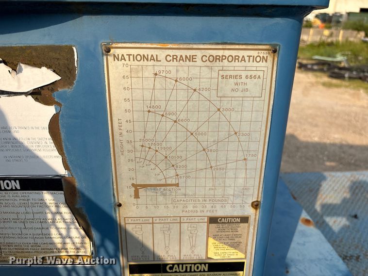 image for item ET8666 1997 International F-4900 crane truck