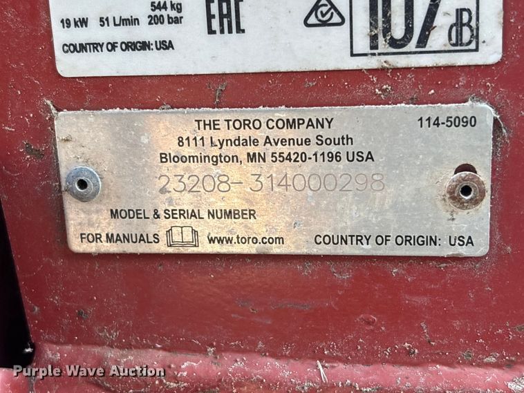 image for item EU0799 Toro STX 26 stump grinder