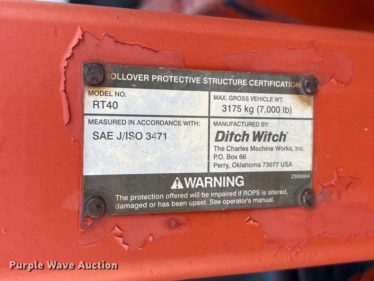 image for item EU0802 2004 Ditch Witch RT45 trencher