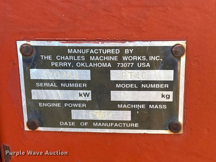 image for item EU0802 2004 Ditch Witch RT45 trencher