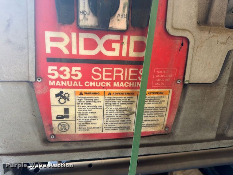 image for item EU5890 Ridgid 535 series pipe threader