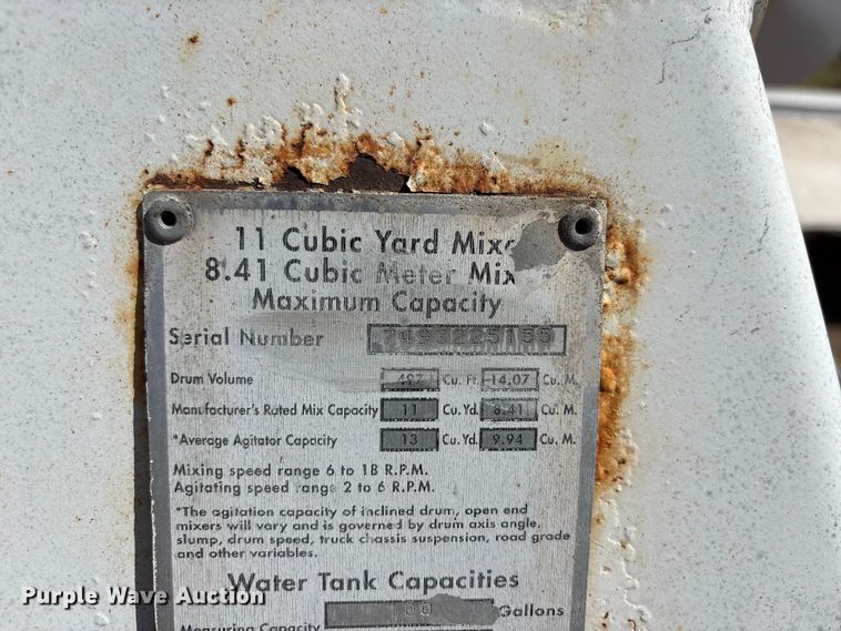 image for item EX0023 McNeilus ready mix bed