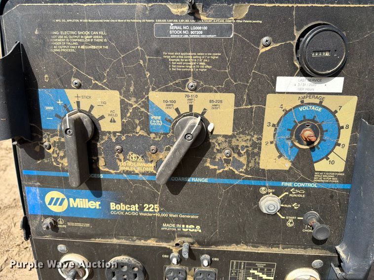 image for item EX3043 (2) Miller Bobcat 225 welder/generators