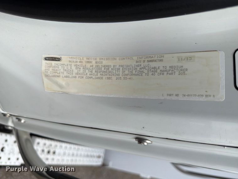 image for item FB4994 2014 Freightliner 114SD Crew Cab crane truck