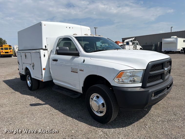 image for item FB4995 2017 RAM 3500 utility bed pickup truck