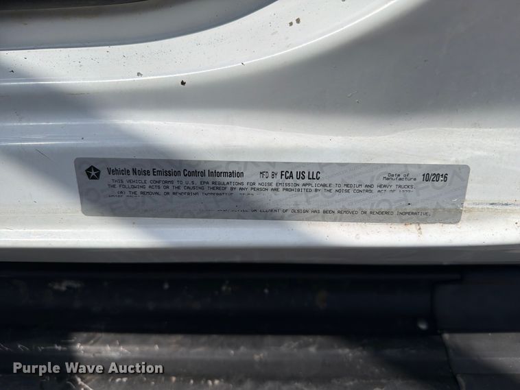 image for item FB4995 2017 RAM 3500 utility bed pickup truck