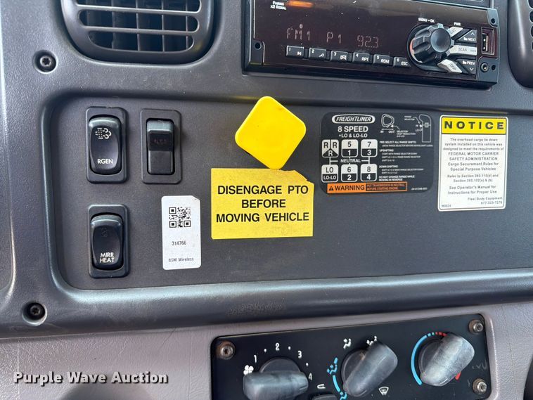 image for item FB5001 2012 Freightliner Business Class M2 crane truck
