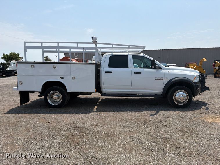 image for item FB5011 2016 RAM 4500 Crew Cab utility / service truck