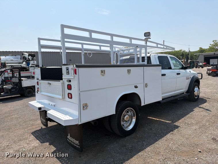 image for item FB5011 2016 RAM 4500 Crew Cab utility / service truck
