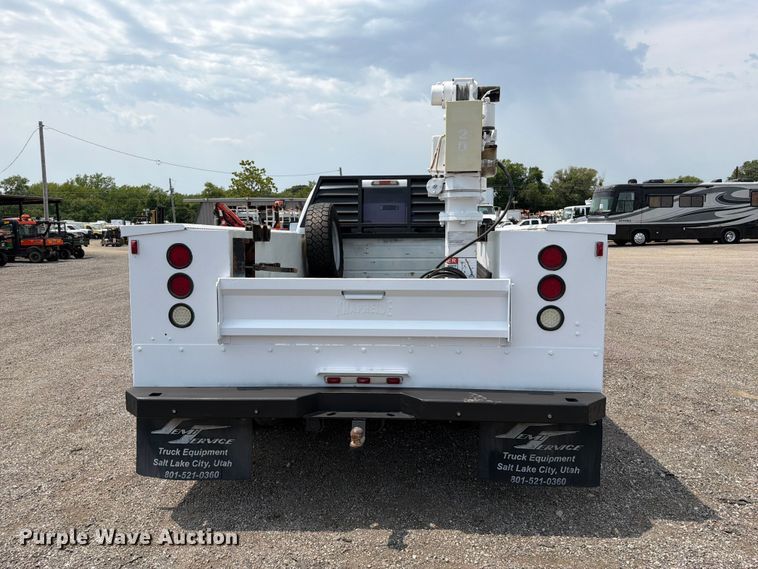 image for item FB5034 2011 Ford F350 Super Duty Ext. Cab utility bed pickup truck