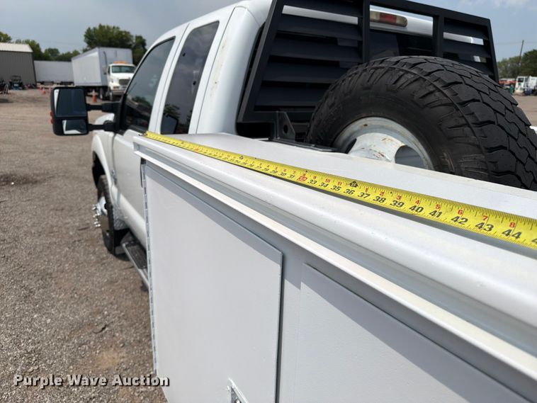 image for item FB5034 2011 Ford F350 Super Duty Ext. Cab utility bed pickup truck