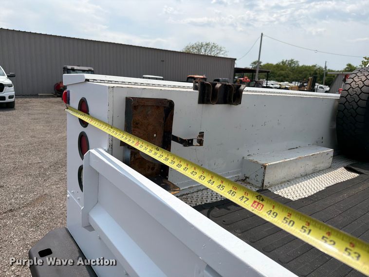 image for item FB5034 2011 Ford F350 Super Duty Ext. Cab utility bed pickup truck