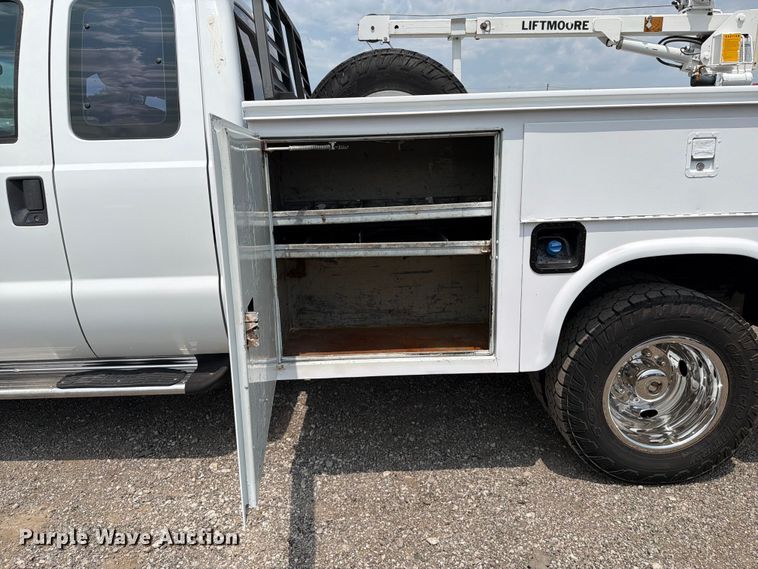image for item FB5034 2011 Ford F350 Super Duty Ext. Cab utility bed pickup truck