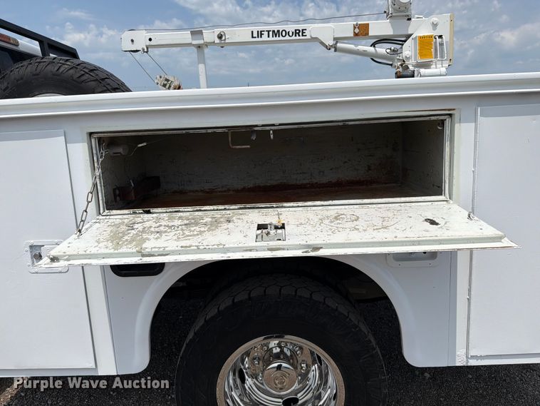 image for item FB5034 2011 Ford F350 Super Duty Ext. Cab utility bed pickup truck