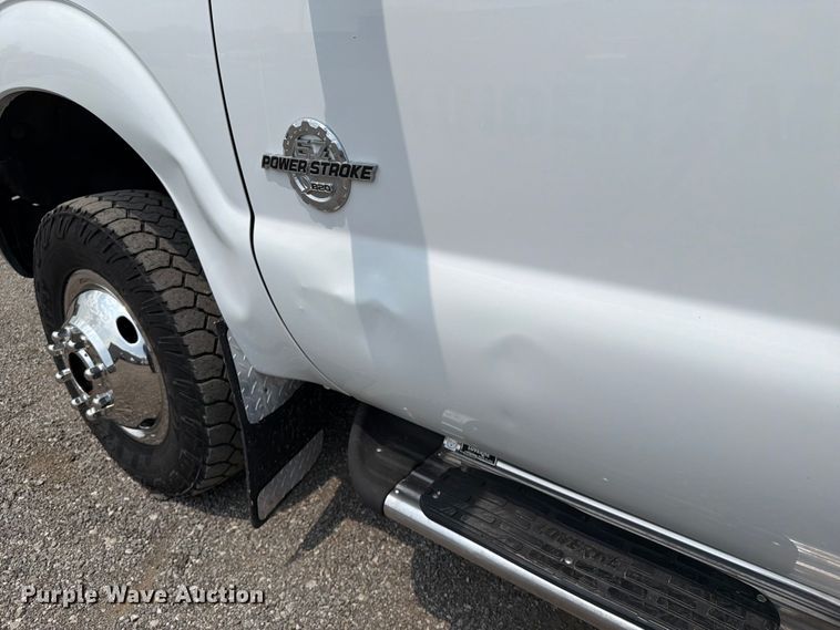 image for item FB5034 2011 Ford F350 Super Duty Ext. Cab utility bed pickup truck