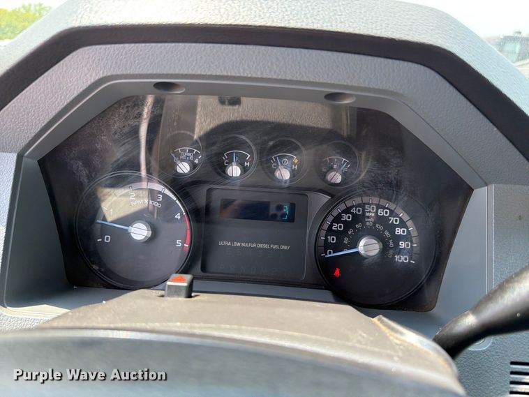 image for item FB5034 2011 Ford F350 Super Duty Ext. Cab utility bed pickup truck