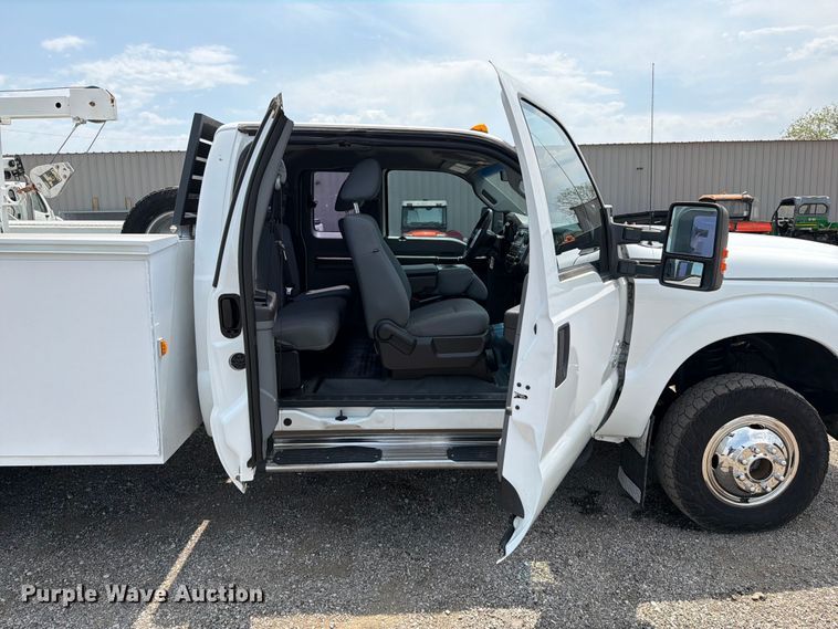 image for item FB5034 2011 Ford F350 Super Duty Ext. Cab utility bed pickup truck