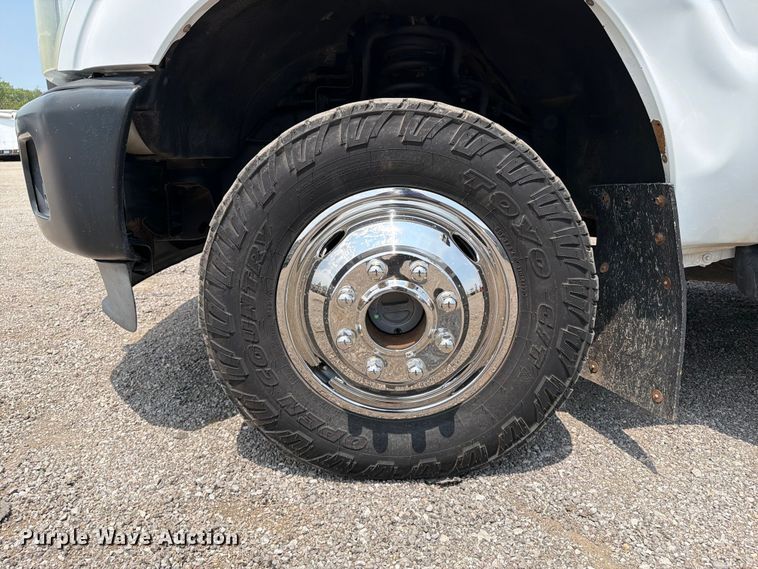 image for item FB5034 2011 Ford F350 Super Duty Ext. Cab utility bed pickup truck