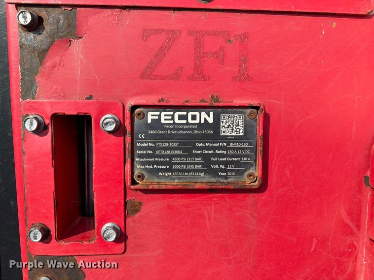 image for item FB5861 2015 Fecon FTX128-20SST forestry mulcher