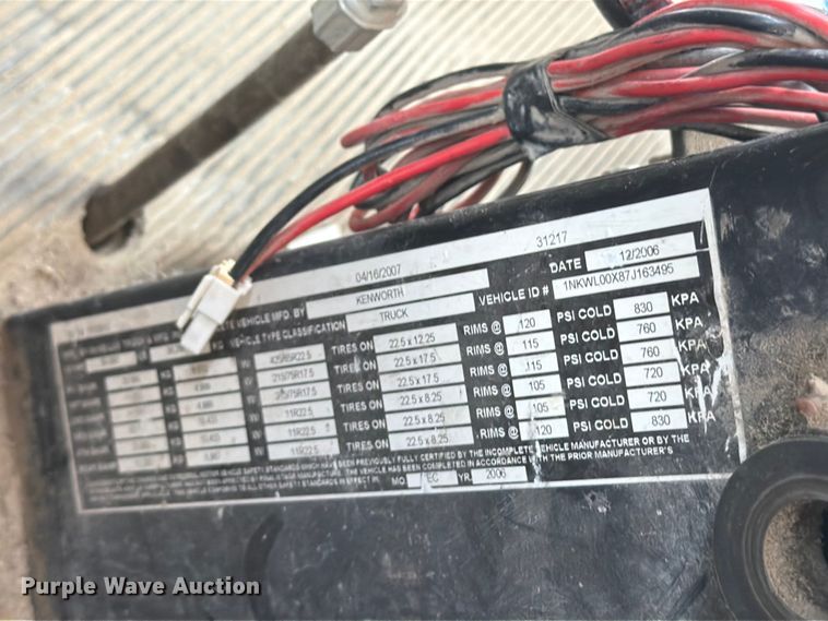 image for item FB5906 2007 Kenworth W900 ready mix truck