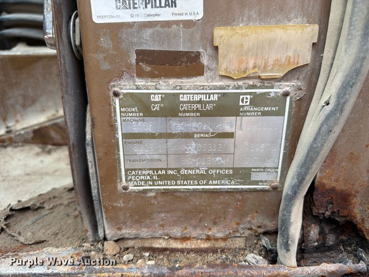 image for item FB5909 1992 Caterpillar 950F wheel loader