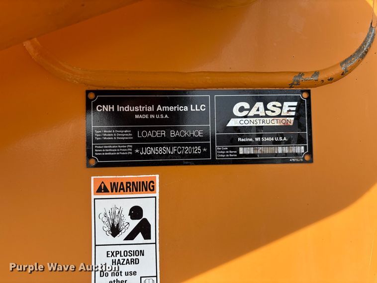 image for item FC1697 2015 Case 580 Super N backhoe