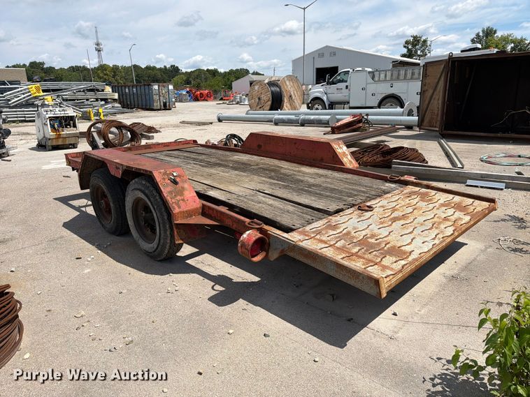 image for item FC3313 1987 Curtiss Trailers 25 tilt deck equipment trailer