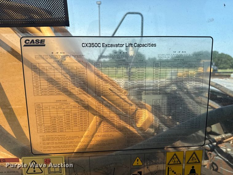 image for item FC4091 2015 Case CX350C excavator