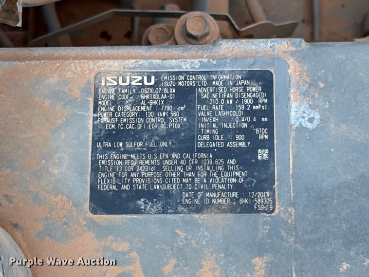 image for item FC4091 2015 Case CX350C excavator