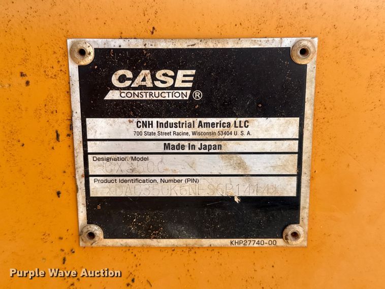 image for item FC4091 2015 Case CX350C excavator